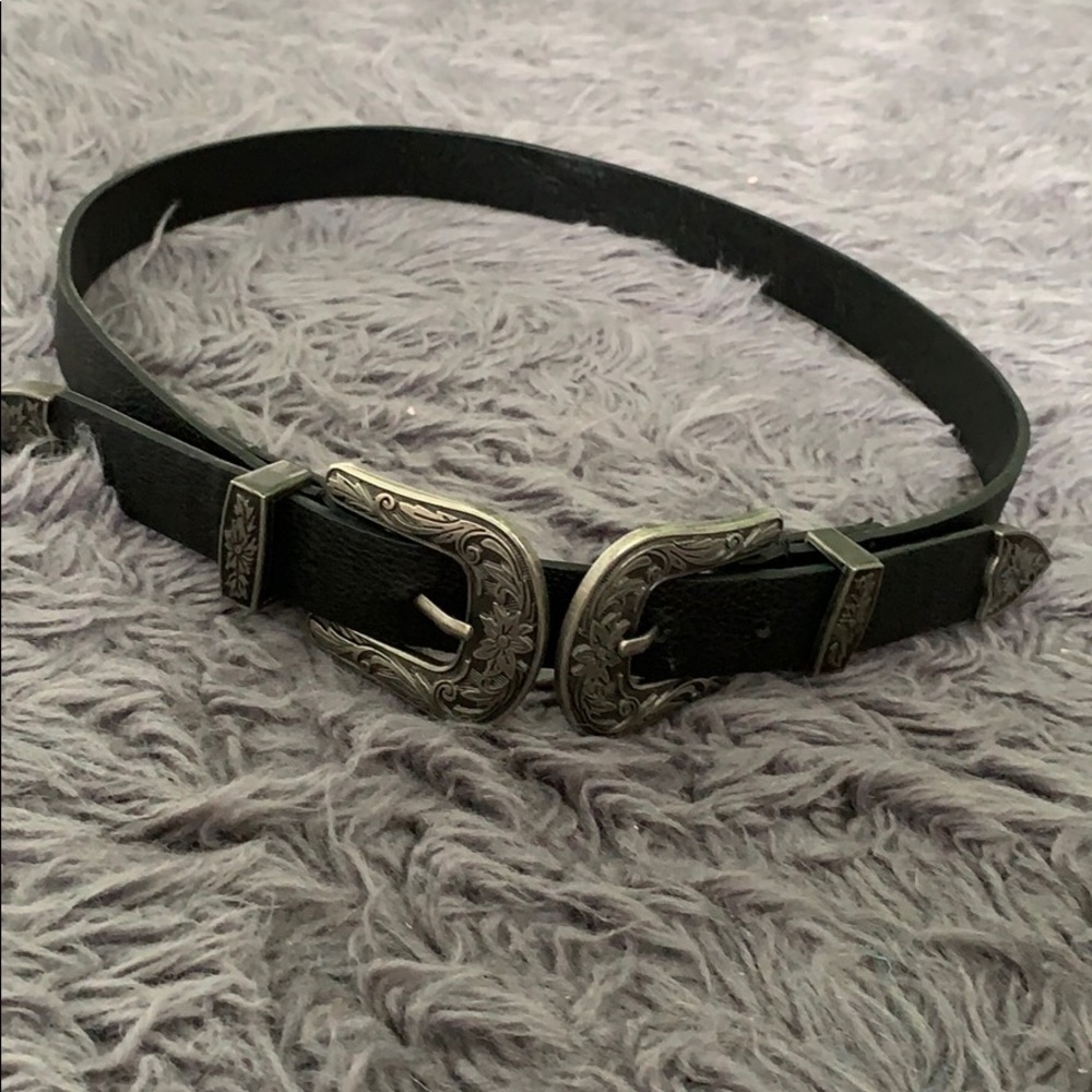 Double buckle belt